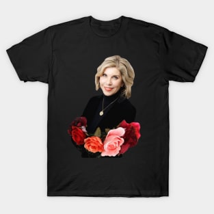 Christine Baranski Floral T-Shirt